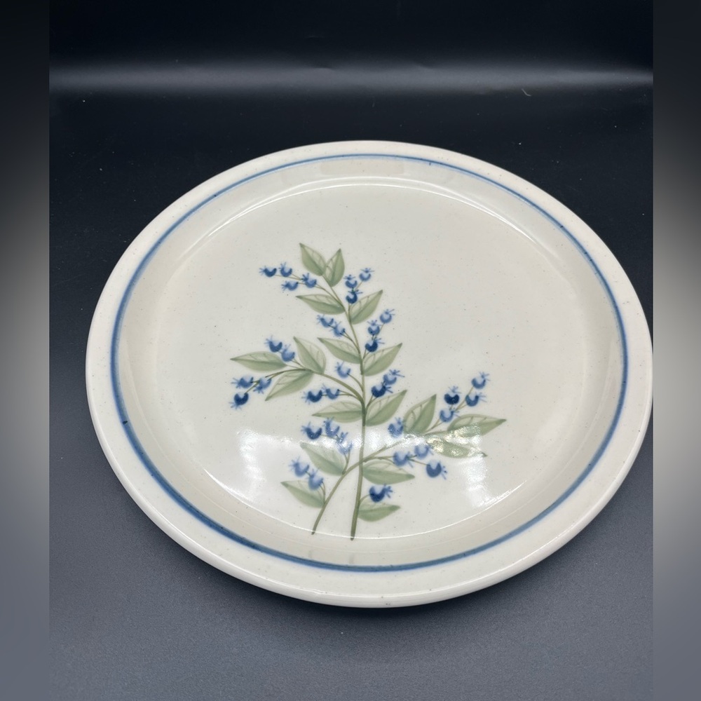 Vintage Union Stoneware blueberry plate 10.75” - Picture 2 of 12